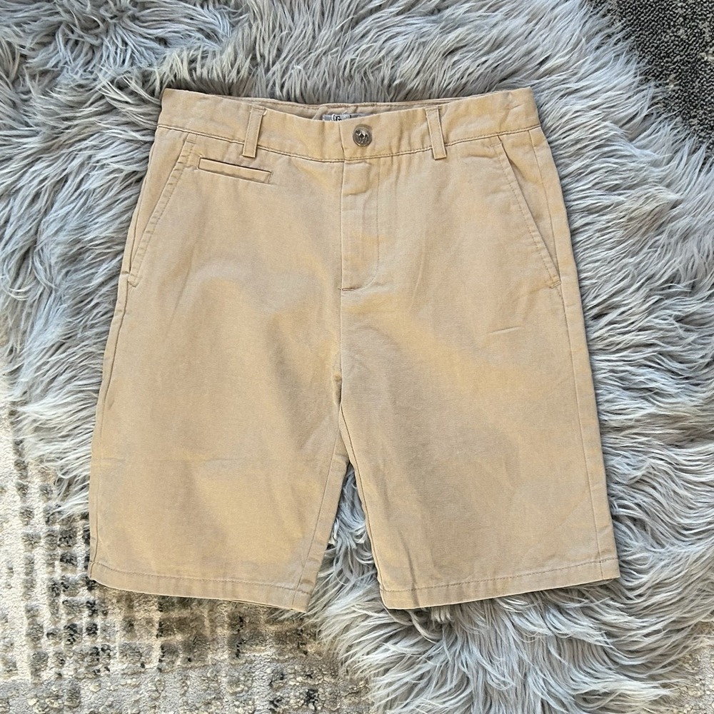 Frenchie Mini Couture Tan Khaki‎ Anderson Shorts 10Y (MSRP $38)